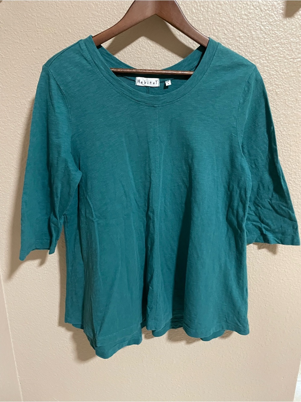 Habitat Teal Crewneck Short Sleeve Women's Top